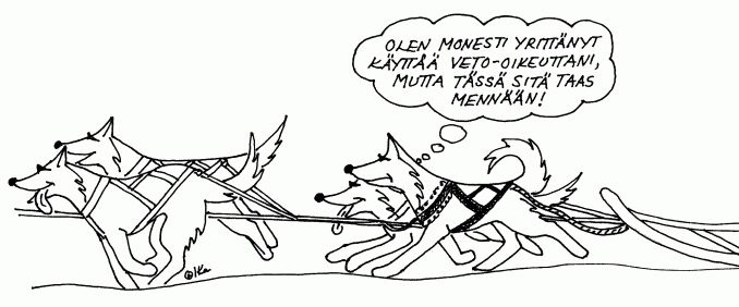 Veto-oikeus ei siperianhuskylle yleens� tarkoita sit�, mit� sen suomenkielinen merkitys on